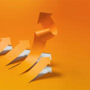Orange arrow pointing up